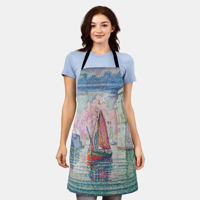 Delantal Paul Signac - Entrada al puerto de La Rochelle (Gastado)