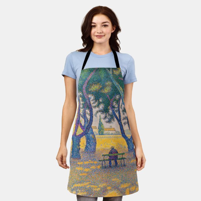 Delantal Paul Signac - Place des Lices, Saint-Tropez (Gastado)