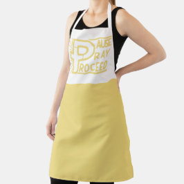 DELANTAL PAUSE PRAY PROCEDE CRISTIAN