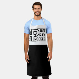 DELANTAL PAUSE PRAY PROCEDE CRISTIAN