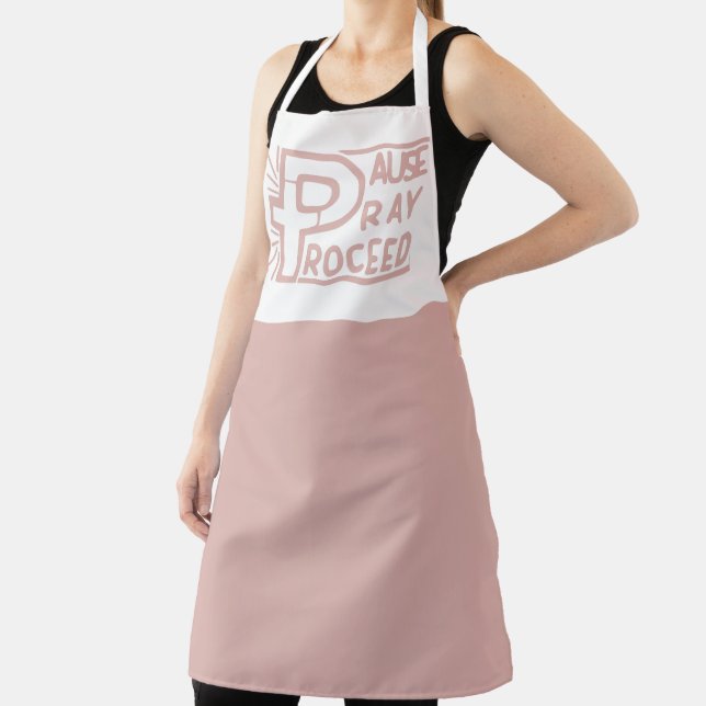 DELANTAL PAUSE PRAY PROCEDE CRISTIAN (in situ)