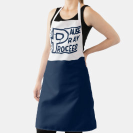 DELANTAL PAUSE PRAY PROCEDE CRISTIAN