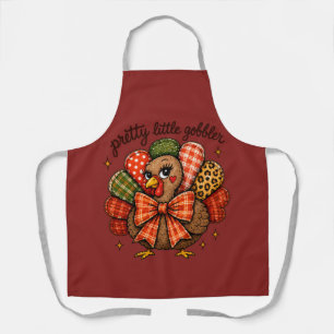 Delantal Pavo De Acción De Gracias Pretty Little Gobbler 