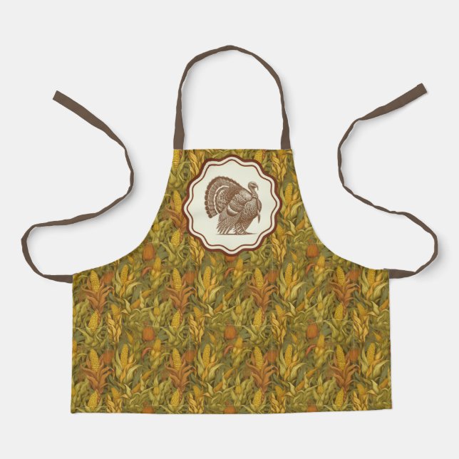 Delantal Pavo de otoño de William Morris  (Anverso)