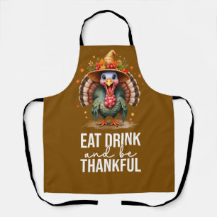 Delantal Pavo para fiesta de acción de gracias