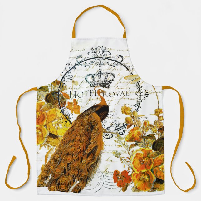 Delantal pavo real de otoño (Anverso)