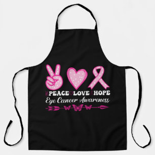 Delantal paz amor esperanza ojo cáncer de mama