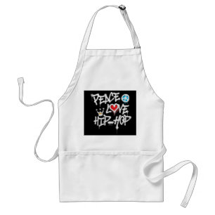 Delantal Peace Love Hip Hop Dance