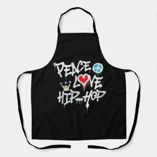 Delantal Peace Love Hip Hop Dance