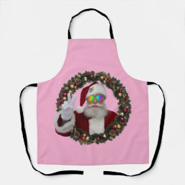 Delantal Peace Santa Christmas Apron