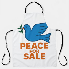 Delantal Peace themed apron