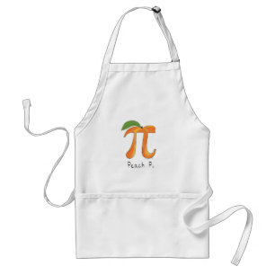Delantal Peach Pi Cute Math Pi Day Pie Baking Apron