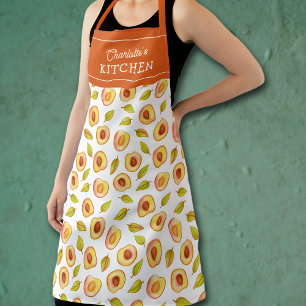 Delantal Peaches Personalizado Cocina Fruta Unisex