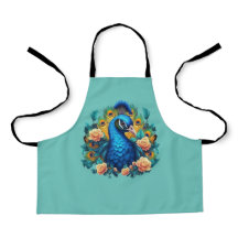 Peacock Con Rosas De Engranaje