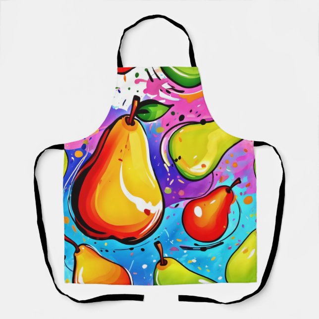 Delantal Pears Pop Art (Anverso)