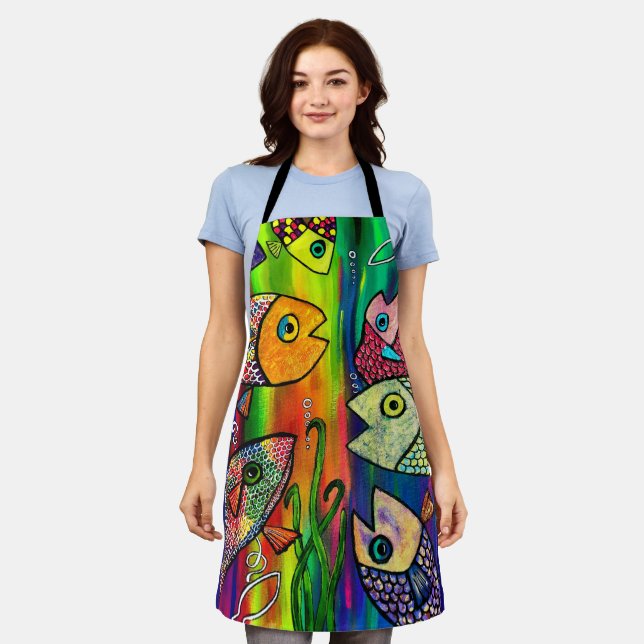 Delantal Peces de Pecera Apron (Gastado)