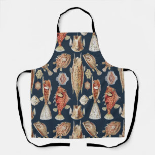 Delantal Peces Tropicales Ostraciontes de Haeckel Arte de l