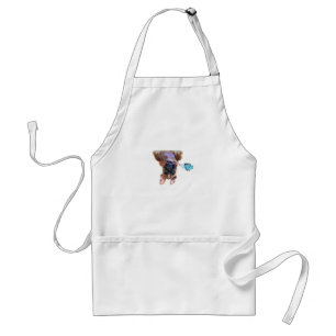 Delantal Peekaboo Boxer Con Mariposas