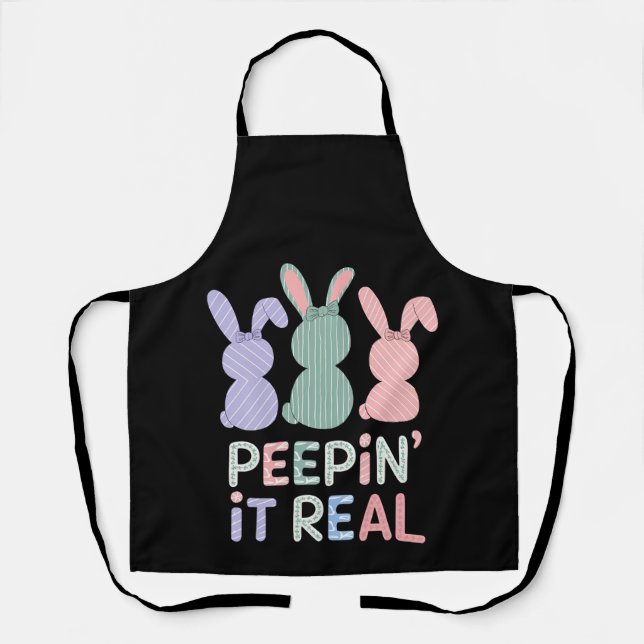 Delantal Peepin 'It Real Bunny Rabbits Easter Bunnies (Anverso)