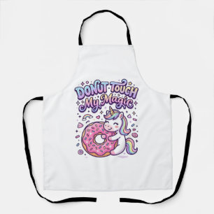 Delantal Pegatina de idea de regalo mágico de donut de unic