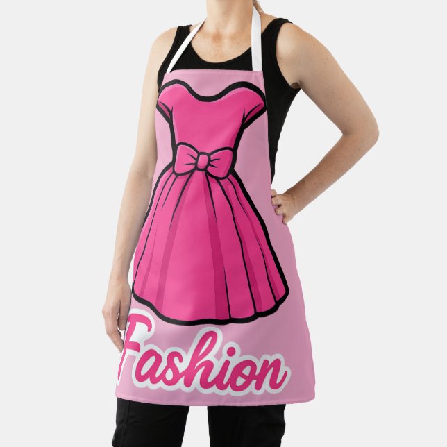 Delantal Pegatina de vestido de moda rosa (in situ)