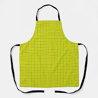 Delantal Peggy Ann All Over Gold Plaid St Patrick's Apron