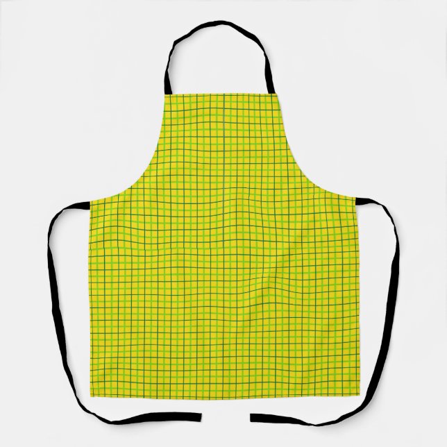 Delantal Peggy Ann All Over Gold Plaid St Patrick's Apron (Anverso)