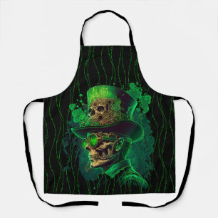 Delantal Peggy Ann en todo el Skeleton St Patrick's Apron