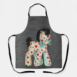 Delantal Peggy Ann en todo gris con apron de cocina de amig