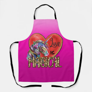Delantal Peggy Ann Pink Love Es Un Apron De Cocina Magica