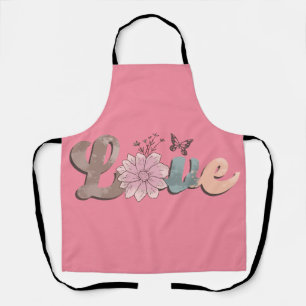 Delantal Peggy Ann Pink Love Kitchen Apron