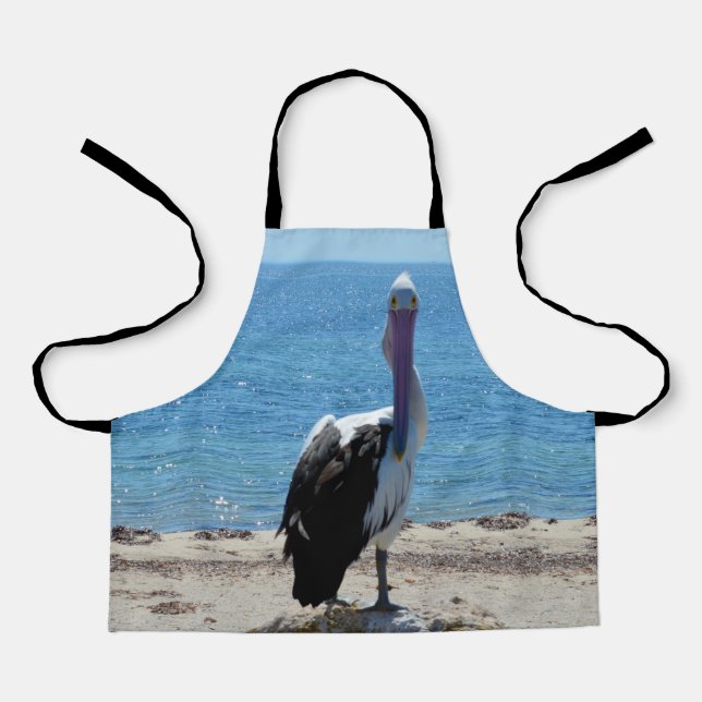 Delantal Pelican Con El Aspecto, Apron De Impresión Complet (Anverso)