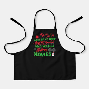 Delantal Películas navideñas lindas arte de palabras de rep