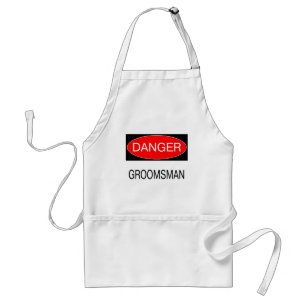 Delantal Peligro - Padrino de Boda Camiseta Divertida Taza
