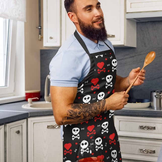 Delantal Peligro Scary Skulls (Apron)