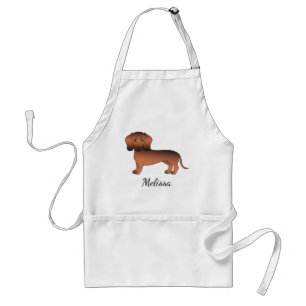 Delantal Pelo Corto De La Sable Roja Dachshund Cartog Perro