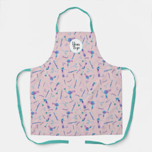 Delantal Peluquera de acuarela personalizada