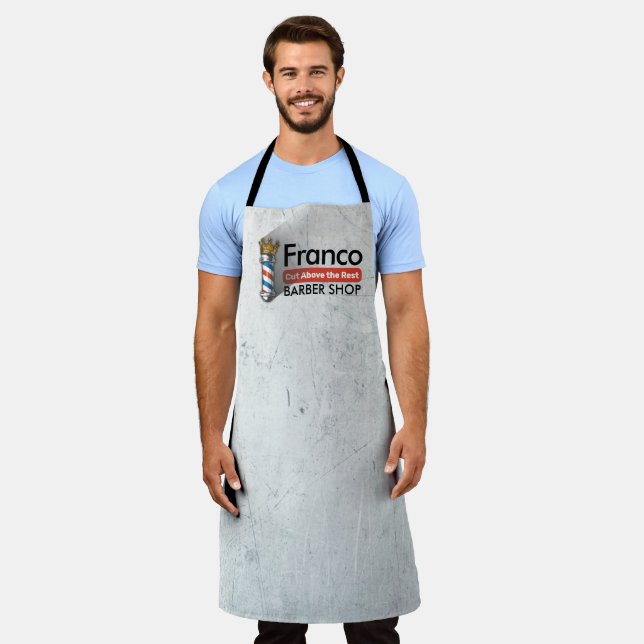 Delantal Peluquería de peluquería Salón de pelo del Rey Cor (Gastado)