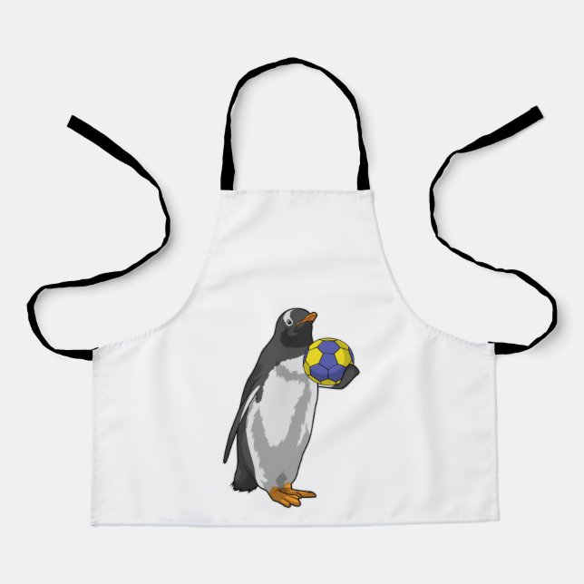 Delantal Penguin at Handball Sports (Anverso)
