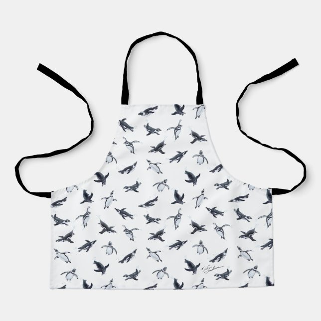 Delantal Penguin Flight Squad | Ocean Art Design (Anverso)