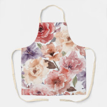 Peonía Floral de Acuarela de Rosa al Atardecer Cál
