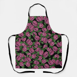 Delantal Peonía Rosa