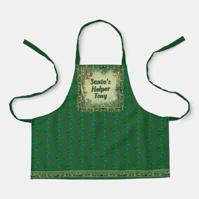 Delantal Pequeño auxiliar de Santa María (personalizable) (Anverso)