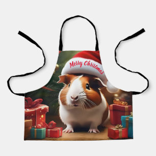 Delantal "Pequeño ayudante de Santa Claus: El cerdo guinean
