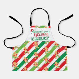 Delantal Pequeño ayudante haciendo pan de jengibre hombre r