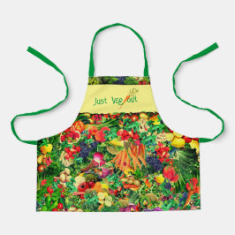 Delantal Pequeño chef de moda Apron sano y vegetal