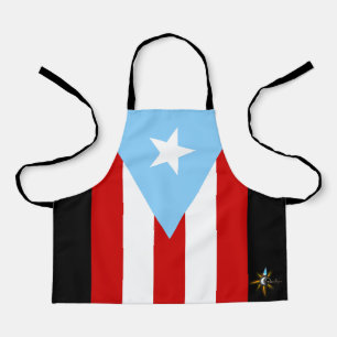 Delantal pequeño con estampado de la bandera de Pu
