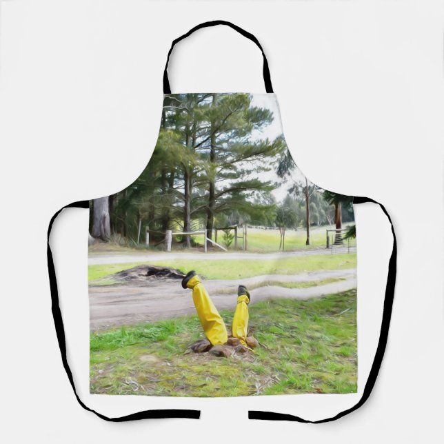 Delantal Perdido en el jardín otra vez (Anverso)