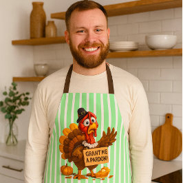 Delantal Perdóname - Divertida Turquía. Acción de gracias
