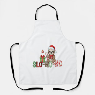 Delantal Perezoso de Navidad Slo Ho Ho 2